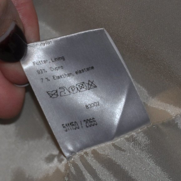 Strenesse Gabriele Strehle Wool Tweed Woven Wool Blend Midi Dress Pea Coat 40 - Picture 13 of 13